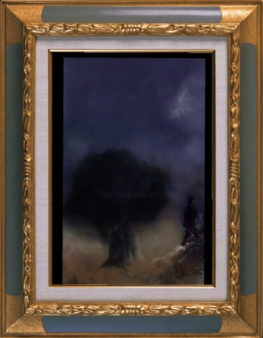 Digital Arts titled ""Gare à l'orage !"" by Jacky Patin, Original Artwork, Digital Painting