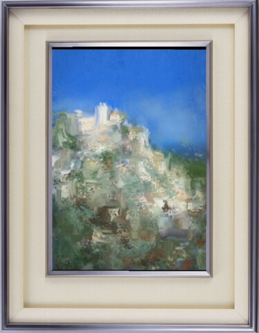 Digital Arts titled "Petit village prove…" by Jacky Patin, Original Artwork, Digital Painting