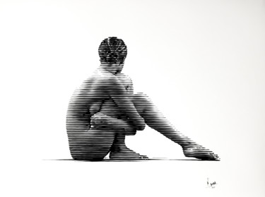 绘画 标题为“Introspección 02” 由Miguel Angel Lozano Bonora, 原创艺术品, 丙烯