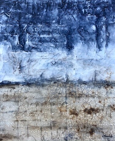 Painting titled "Horizon 3" by Karl Blanchet, Original Artwork, Acrylic Mounted on Wood Stretcher frame