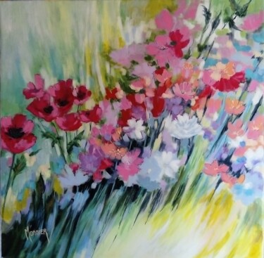 Pintura intitulada "Elan" por Cathy Monnier, Obras de arte originais, Acrílico