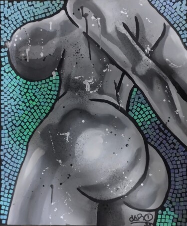 "Disco" başlıklı Tablo Carole Boulanger tarafından, Orijinal sanat, Akrilik Ahşap Sedye çerçevesi üzerine monte edilmiş