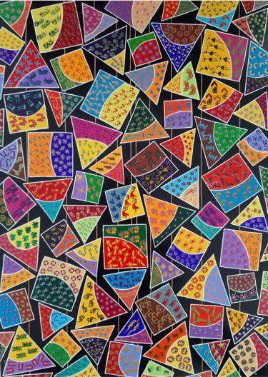 Ce foyer brûlant Painting titled "Ce foyer brûlant" by Patrick Chaneac, Original Artwork, Acrylic