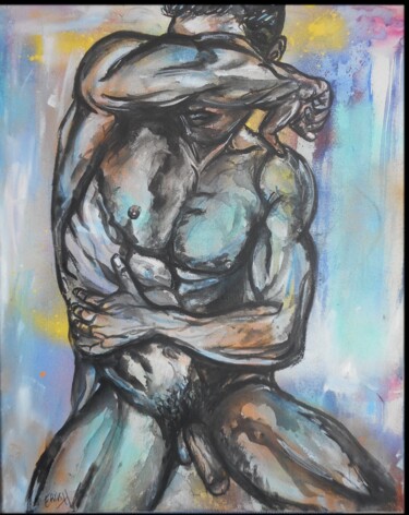 Peinture intitulée "Echappées" par Erik Hils, Œuvre d'art originale, Acrylique