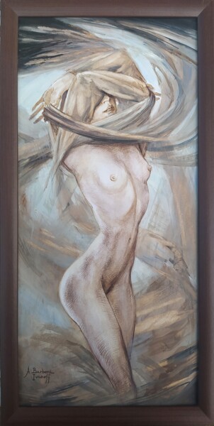 L'Ouragan Peinture intitulée "L'Ouragan" par Alexandre Barberà-Ivanoff, Œuvre d'art originale, Encre Monté sur Autre panneau rigide