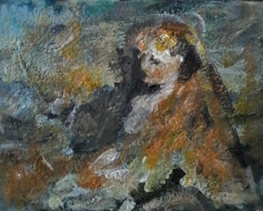 Peinture intitulée "un pomme..." par Sam Keusseyan, Œuvre d'art originale, Acrylique