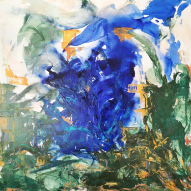 Peinture intitulée "Méditerranée" par Sophie Jourdain De Thieulloy, Œuvre d'art originale, Huile