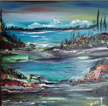 Peinture intitulée "On Island" par Pascal Jung, Œuvre d'art originale, Huile