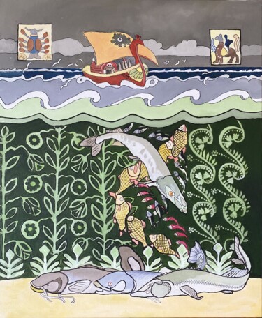绘画 标题为“conte russe” 由Katia Slessareff, 原创艺术品, 油