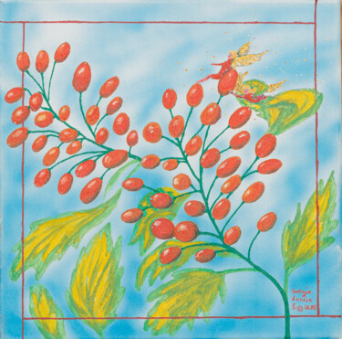 绘画 标题为“Beeren” 由Karin Sternberg, 原创艺术品, 丙烯