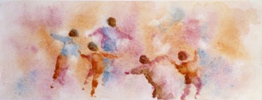 Aquarelle 5 Peinture intitulée "Aquarelle 5" par Jacqueline Pascaud, Œuvre d'art originale, Aquarelle Monté sur Autre panneau rigide