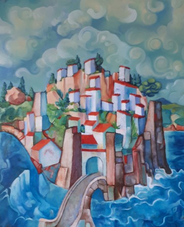 Peinture intitulée "BABYTOWN" par Philippe Graillot (TORGALLI), Œuvre d'art originale, Huile