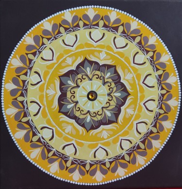 绘画 标题为“Yellow and Brown Ma…” 由Dalila Martins, 原创艺术品, 丙烯