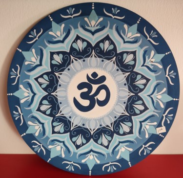 绘画 标题为“Om Mandala painted…” 由Dalila Martins, 原创艺术品, 丙烯