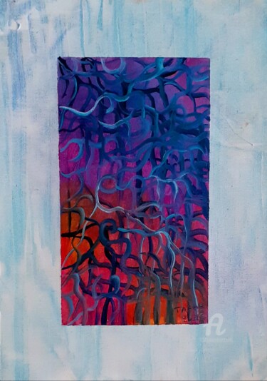 Peinture intitulée "Mauvité" par Steeve Tabar, Œuvre d'art originale, Huile