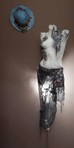 Sculpture titled ""Emerging"" by Calliope Konsta, Original Artwork, Clay