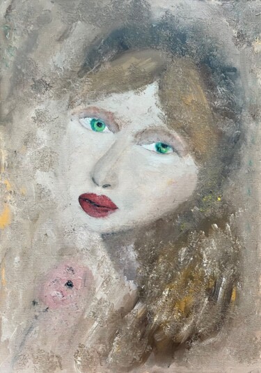 Painting titled "Lamb of God" by Kamila Polak, Original Artwork, Oil