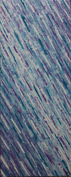Texture couteau blanc bleue violette Peinture intitulée "Texture couteau bla…" par Jonathan Pradillon, Œuvre d'art originale, Acrylique Monté sur Châssis en bois