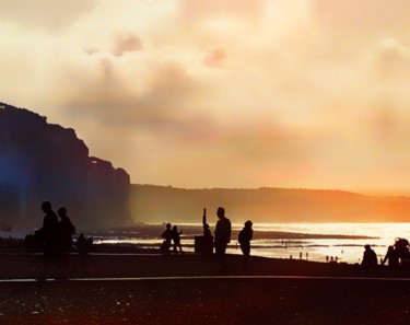 摄影 标题为“Plage de Dieppe” 由Patrick Maze, 原创艺术品, 非操纵摄影