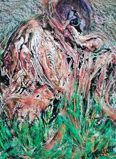数字艺术 标题为“Lamentation” 由Richard Raveen Chester, 原创艺术品, 数字油画
