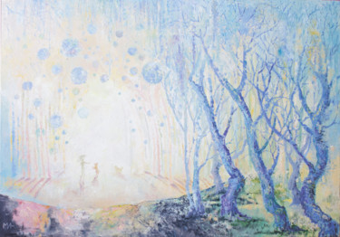 Pintura titulada "Слепой дождь" por Irina Mironets, Obra de arte original, Oleo Montado en Bastidor de camilla de madera