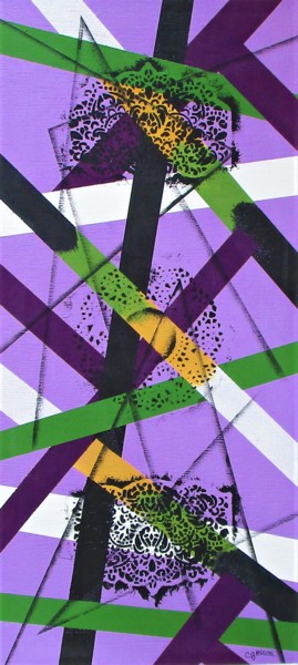 Peinture intitulée "Étude 10G" par Claude Gascon, Œuvre d'art originale, Acrylique
