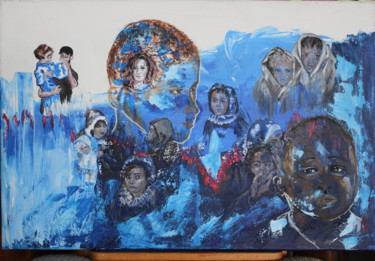 제목이 "Ces enfants sont no…"인 미술작품 Anne-Marie Simard-Grasset로, 원작, 아크릴