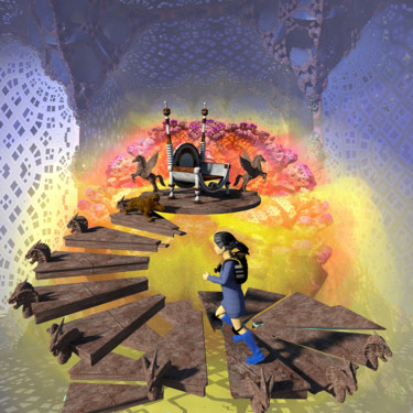 Digital Arts titled "The Empty Throne of…" by Rikkihop, Original Artwork, 3D Modeling