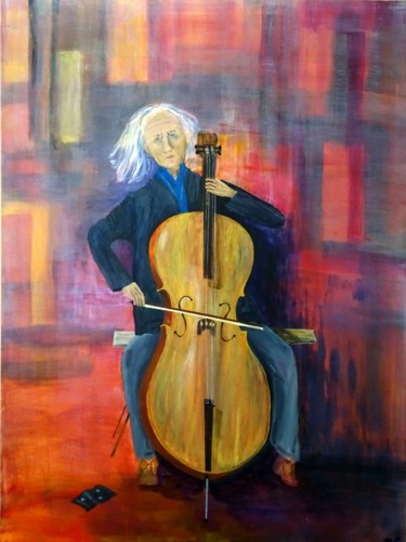 Schilderij getiteld "The Lost Chord" door David Callahan, Origineel Kunstwerk, Acryl
