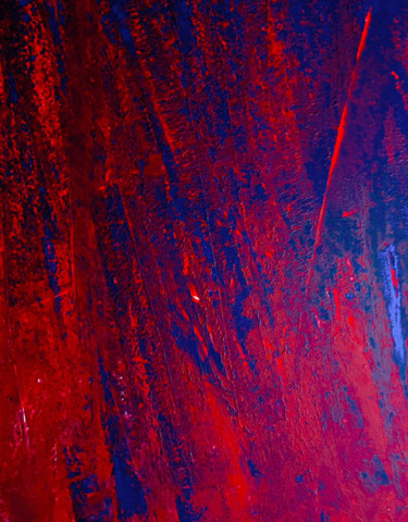 绘画 标题为“Red over blue” 由Greg Powell, 原创艺术品, 搪瓷