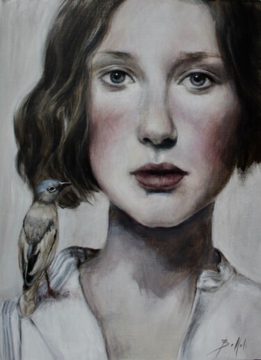 Painting titled "Il contatto II / Co…" by Federica Belloli, Original Artwork, Acrylic