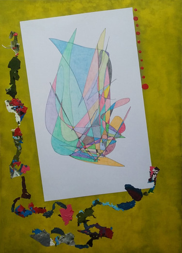 Farandole pour rire 图画 标题为“Farandole pour rire” 由Patricia Saccaggi, 原创艺术品, 颜料