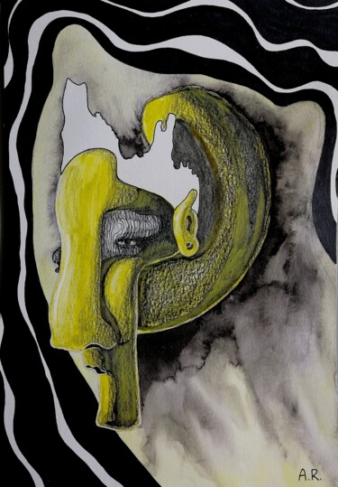 图画 标题为“Choosing a form” 由Anna Reshetnikova, 原创艺术品, 标记