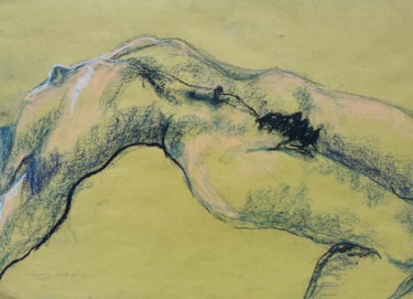 Dessin intitulée "Souplesse - Flexibi…" par Marijo Ponce Fest, Œuvre d'art originale, Pastel