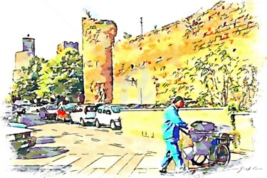 Spazzino sotto le mura
