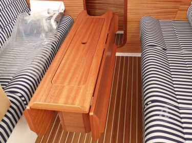 Stripped boat interior and teck cabin Photographie intitulée "Stripped boat inter…" par Cédric Hajiji, Œuvre d'art originale, Photographie numérique