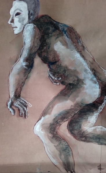 Dessin intitulée "Go !" par Marijo Ponce Fest, Œuvre d'art originale, Pastel
