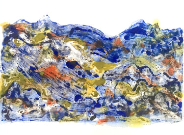 Unpronounceable landscape (série From up to top n°7) 绘画 标题为“Unpronounceable lan…” 由Eric Boisseau, 原创艺术品, 墨