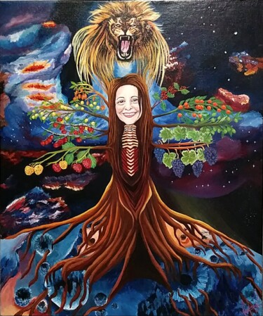 Schilderij getiteld "THE SOUL OF MARCILL…" door Miguel Cadenas, Origineel Kunstwerk, Acryl