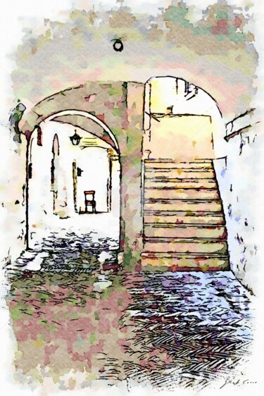Atrio con scala