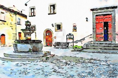 Piazza con fontana (2)