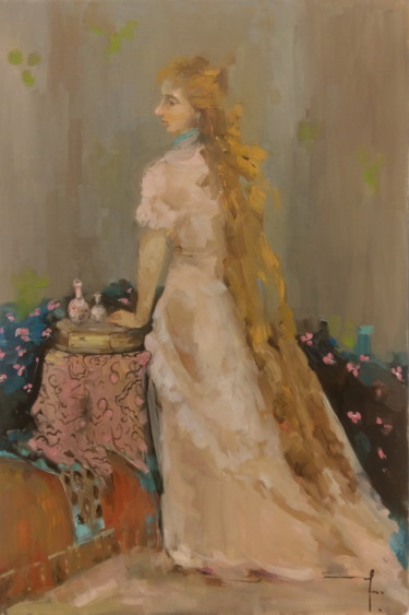 绘画 标题为“Such a long blonde…” 由Lorena Iavorschi, 原创艺术品, 油