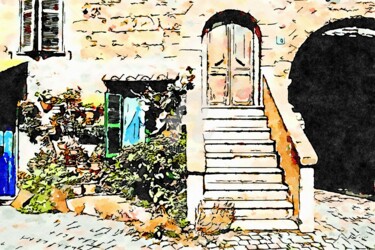 Scala con porta