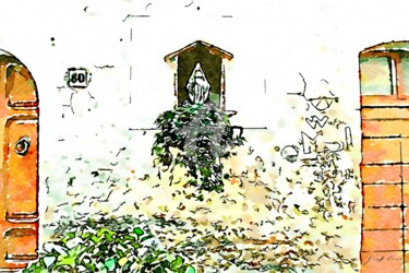 Edicola votiva tra due porte