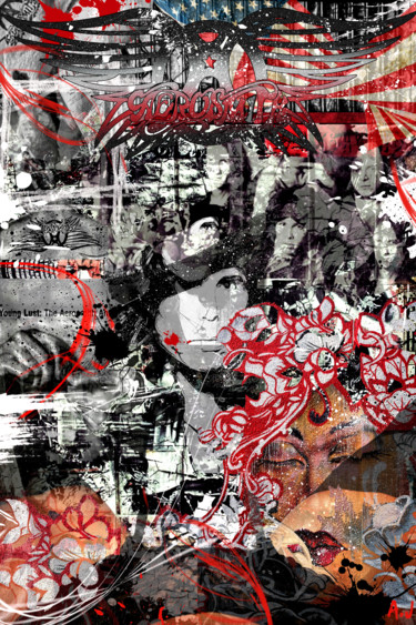 Arts numériques intitulée "ANTHOLOGY AEROSMITH" par Aurore Joly, Œuvre d'art originale, Photo montage