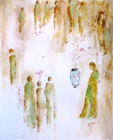 Aquarelle 6 Peinture intitulée "Aquarelle 6" par Jacqueline Pascaud, Œuvre d'art originale, Aquarelle Monté sur Autre panneau rigide