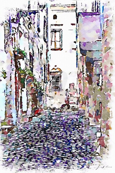 Donna in fondo al vicolo