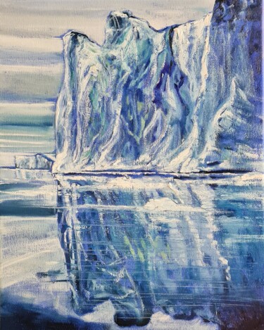 제목이 "Iceberg"인 미술작품 Karl Robial로, 원작, 기름