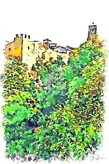Paesaggio con borgo sulla rupe (6)