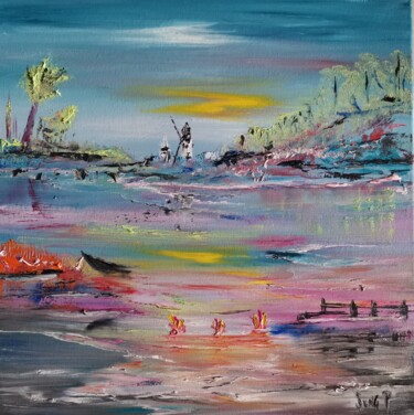 Peinture intitulée "On the turning away…" par Pascal Jung, Œuvre d'art originale, Huile